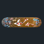 Koi Pond - Holz - Japanisches Design Skateboard<br><div class="desc">Design inspiriert durch japanische Kunst.</div>