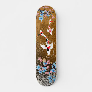 Koi Pond - Holz - Japanisches Design Skateboard