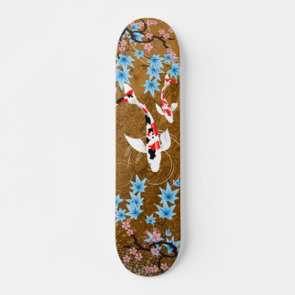Koi Pond - Holz - Japanisches Design Skateboard
