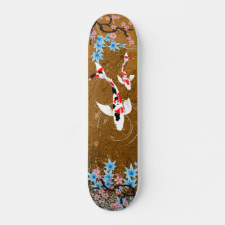 Koi Pond - Holz - Japanisches Design Skateboard
