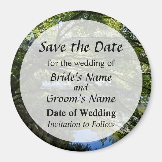Koi Pond im chinesischen Garten Save the Date Magnet (Vorne)