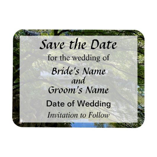 Koi Pond im chinesischen Garten Save the Date Magnet (Horizontal)