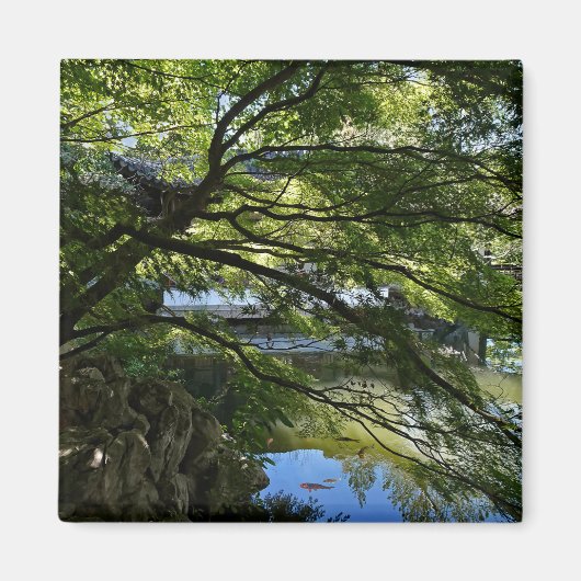 Koi Pond in Chinese Garden Magnet (Vorne)