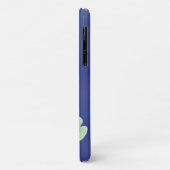 Koi Pond - iPhone Case mit blauem Hintergrund (Hinten/Links)