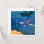 Koi Pond Karte (Vorderseite/Rückseite Beispiel)