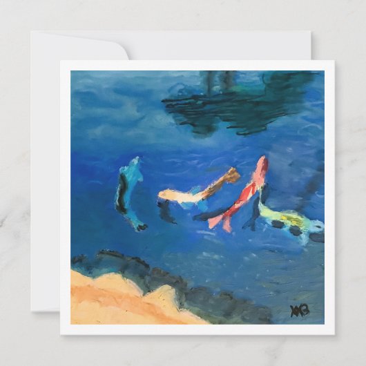 Koi Pond Karte (Vorderseite)