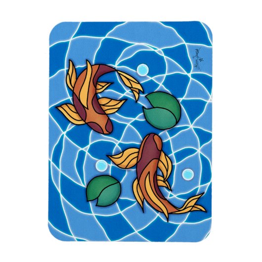 Koi Pond Magnet (Vertikal)
