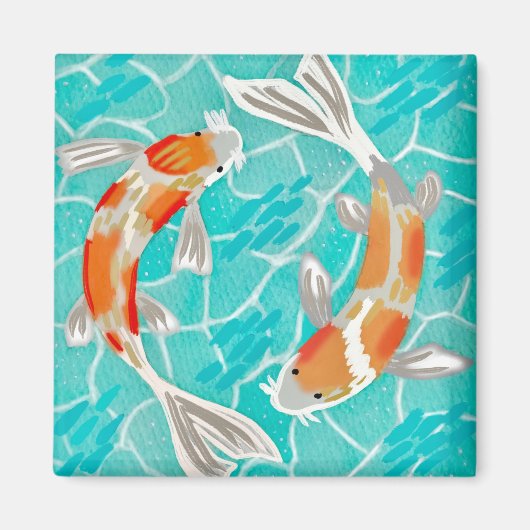 Koi Pond Magnet (Vorne)
