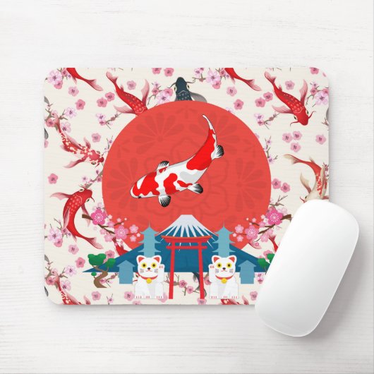 Koi Pond Mousepad (Mit Mouse)