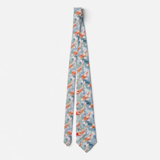 Koi Pond Necktie Krawatte (Rückseite)