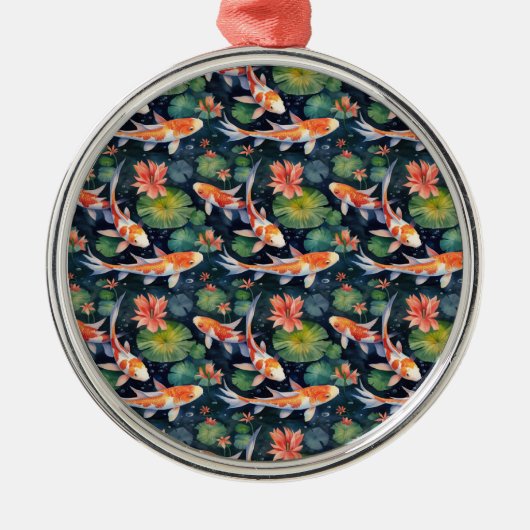 Koi Pond Ornament Aus Metall (Vorne)