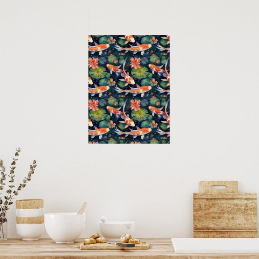 Koi Pond Poster (Küche)
