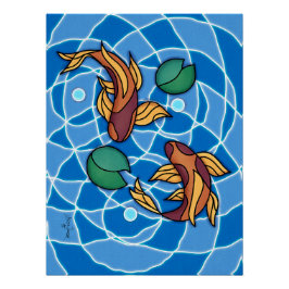 Koi Pond Poster