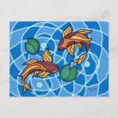 Koi Pond Postkarte (Vorderseite)