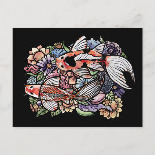 Koi Pond Postkarte