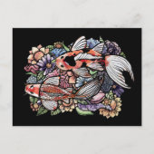 Koi Pond Postkarte (Vorderseite)