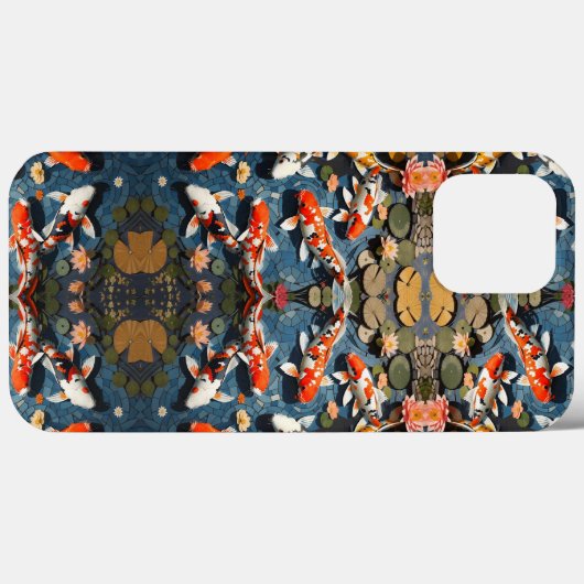 Koi Pond Roman Mosaic Style Design Case-Mate iPhone Hülle (Rückseite (Horizontal))