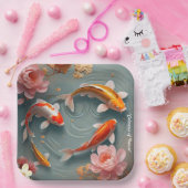 "Koi Pond Sanctuary" Pappteller (Party)