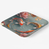 "Koi Pond Sanctuary" Pappteller (Gewinkelt)