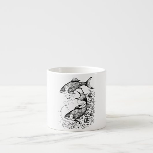 Koi Pond Serenity Espresso Tasse Tasse (Vorderseite)
