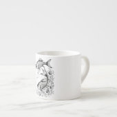 Koi Pond Serenity Espresso Tasse Tasse (Vorderseite Rechts)