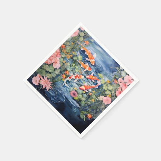 Koi Pond Serviette (Ecke)