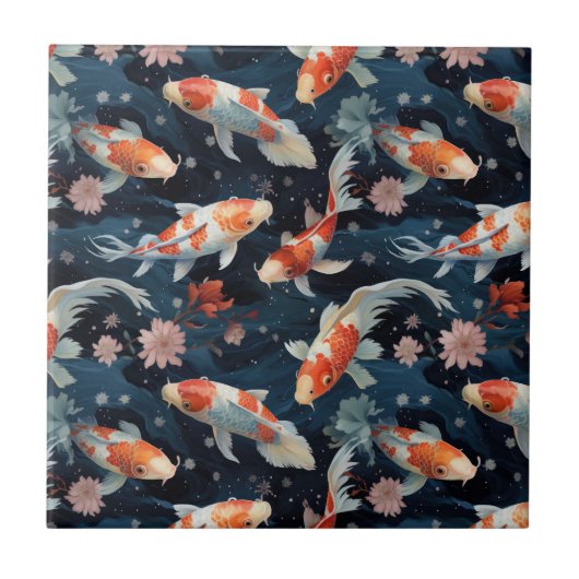 Koi Pond Tile Fliese (Vorderseite)