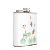 Koi Pond Vinyl Wrapped Flask Flachmann (Rechts)