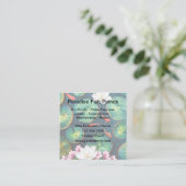 Koi Pond Water Feature Contractor Quadratische Visitenkarte (Stehend Vorderseite)