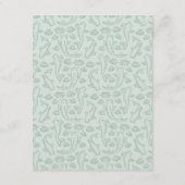 Koi Pond Wedding Guest Information Begleitkarte (Rückseite)