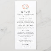 Koi Pond Wedding Menu Card Menükarte (Vorderseite)