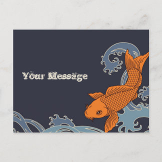 Koi Postcard (Marine) Postkarte