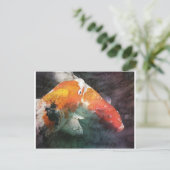 Koi Postkarte (Stehend Vorderseite)
