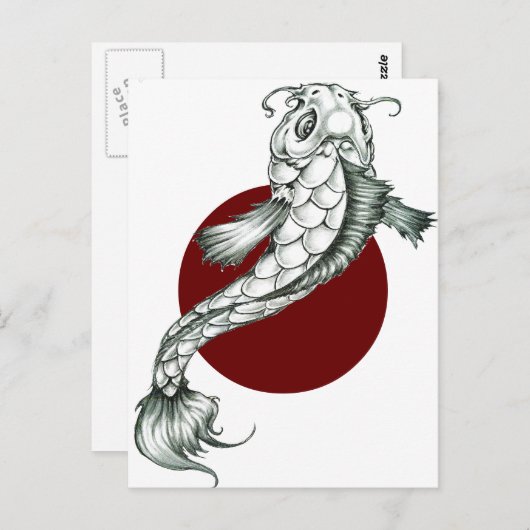 Koi Postkarte (Vorne/Hinten)