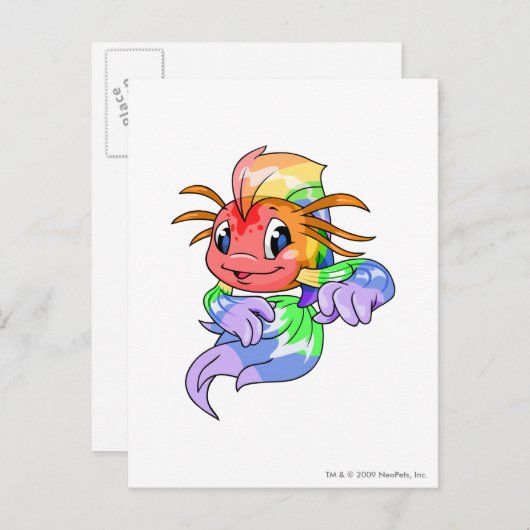 Koi Rainbow Postkarte (Vorne/Hinten)