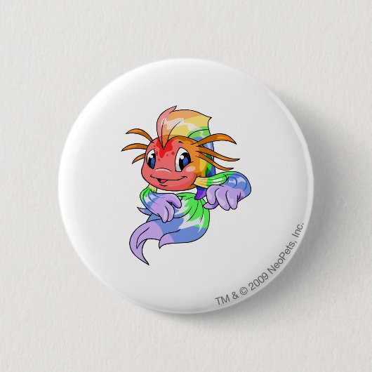 Koi Regenbogen Button (Vorderseite)