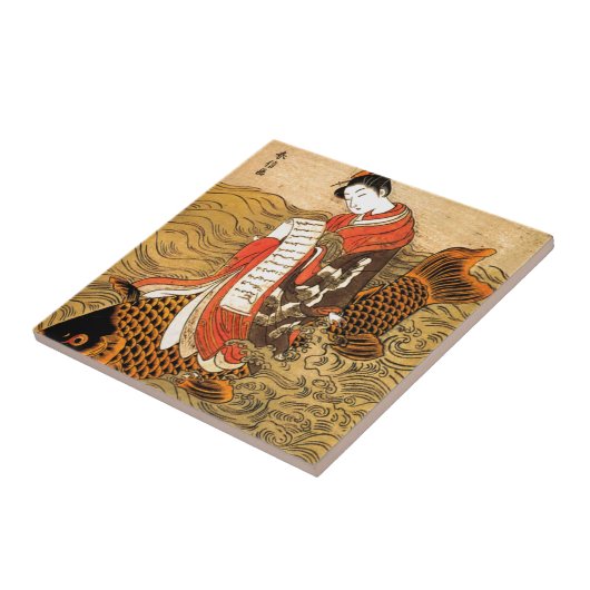 Koi Reiten Fliese (Seite)