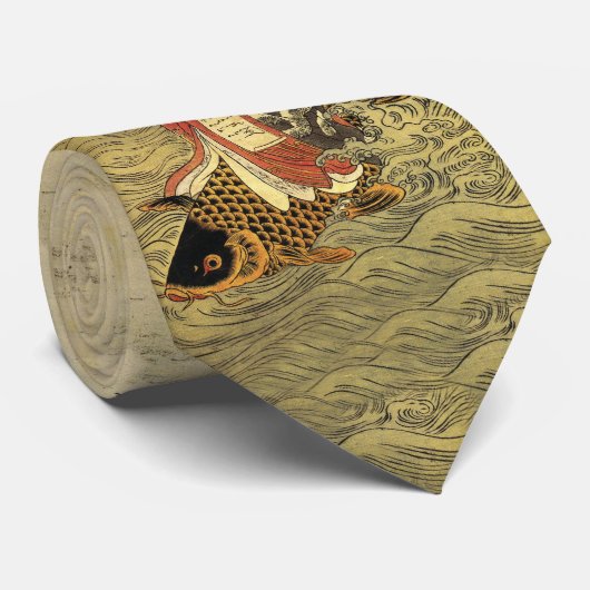 Koi Reiter-Krawatte Krawatte (Gerollt)