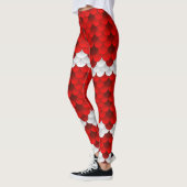Koi (rot/Weiß) Meerjungfrau-Skala Leggings (Links)