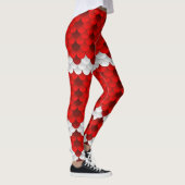 Koi (rot/Weiß) Meerjungfrau-Skala Leggings (Rechts)
