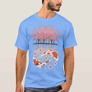 Koi-Sakura-Baum Umgekehrte Kirschblüte Japanisch T-Shirt