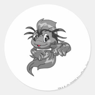 Koi Schatten Runder Aufkleber