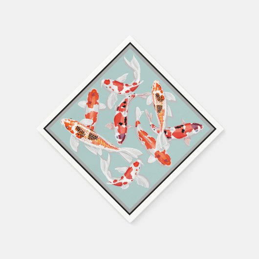 Koi Serviette (Ecke)