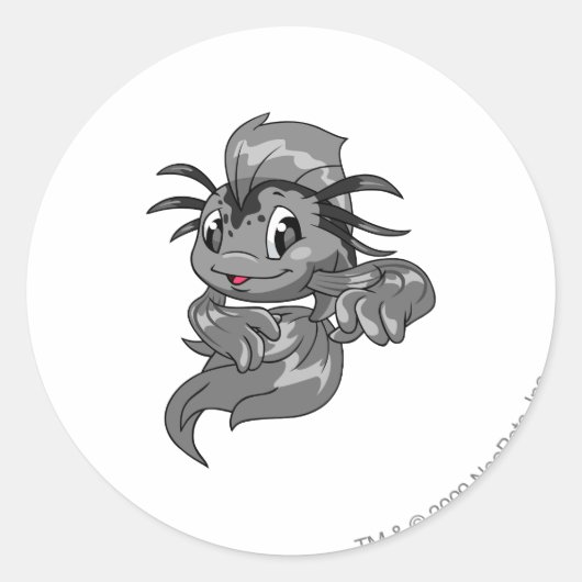 Koi Shadow Runder Aufkleber (Vorderseite)