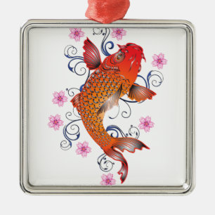 Koi Silbernes Ornament