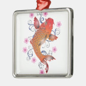 Koi Silbernes Ornament (Links)