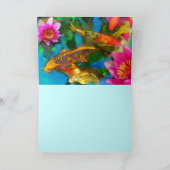 Koi-Spiel, Koi-Grußkarten Karte (Innenseite)