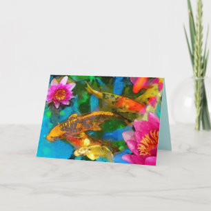 Koi-Spiel, Koi-Grußkarten Karte