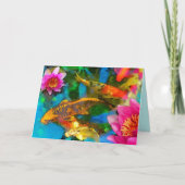 Koi-Spiel, Koi-Grußkarten Karte (Vorderseite)