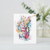 Koi spielen postkarte (Stehend Vorderseite)
